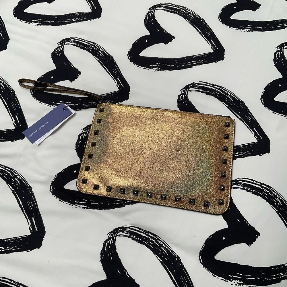 Rebecca Minkoff Gold Studded Wristlet